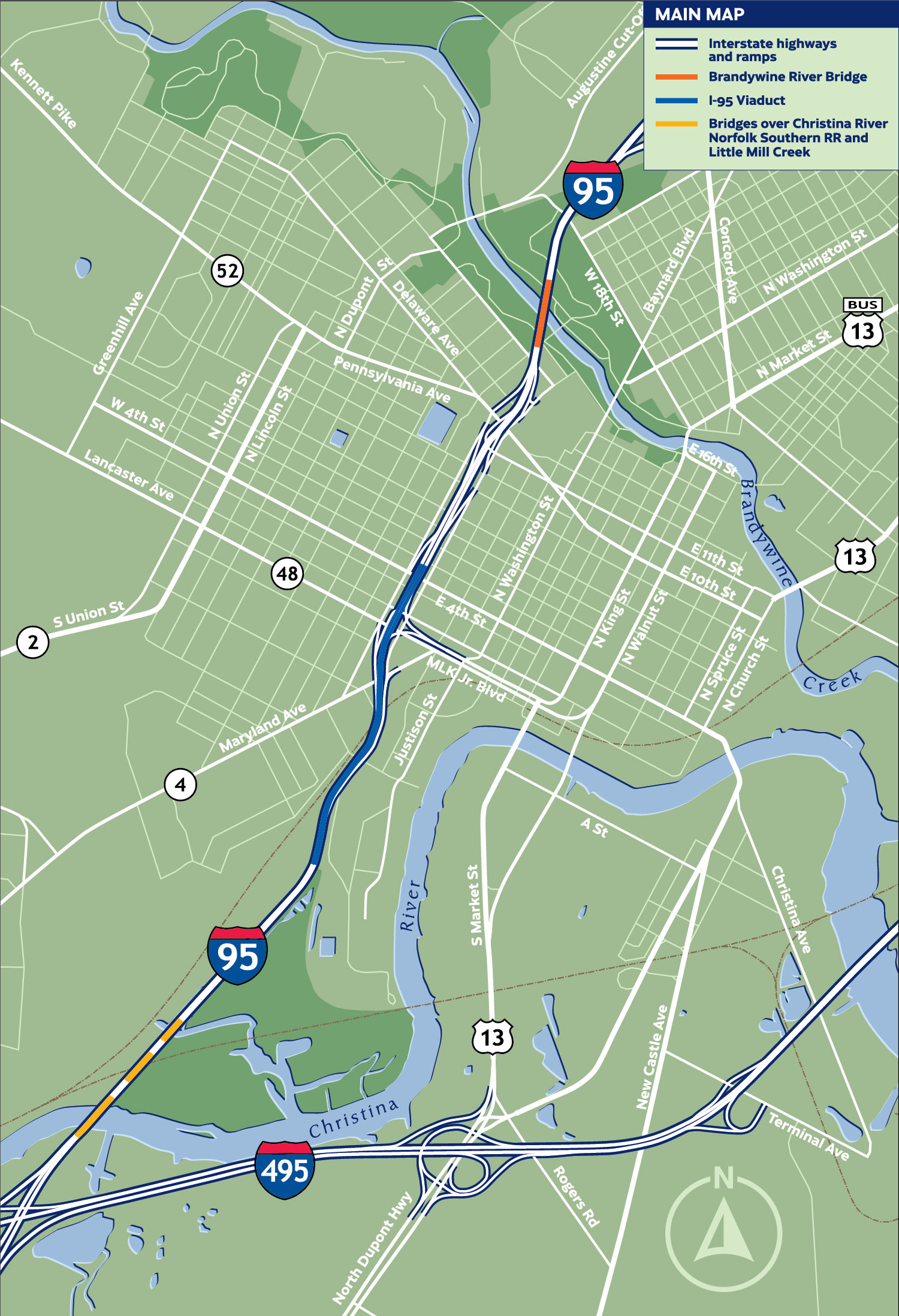 I 95 Corridor Improvement Main Base Map Legend 2020 4 9